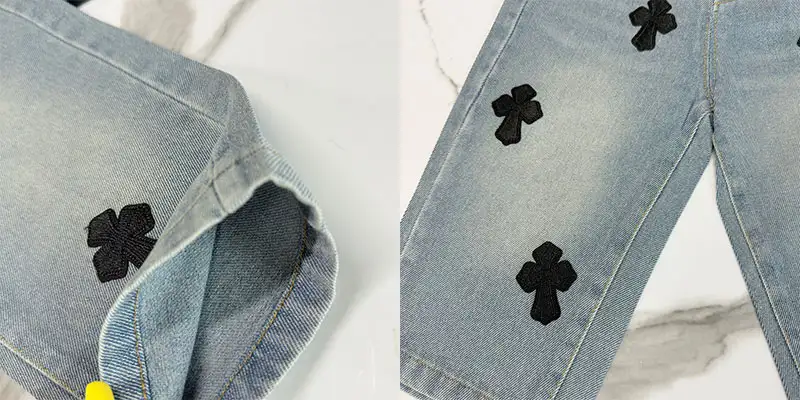 克罗心女童十字架牛仔裤 克罗心女童十字架牛仔裤