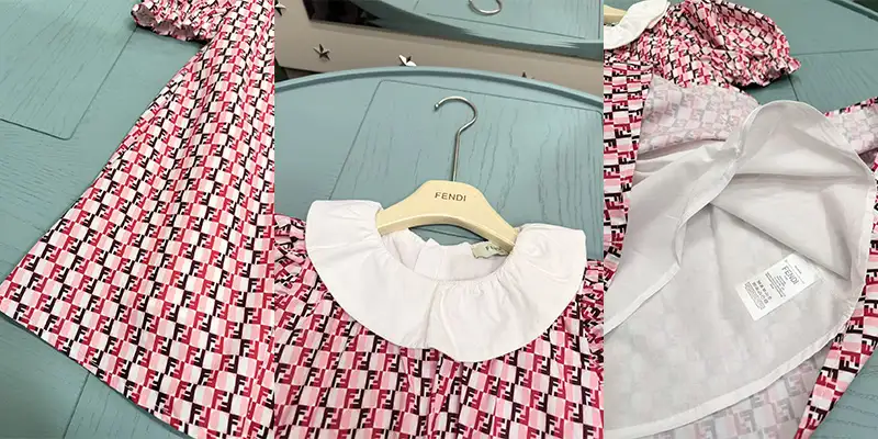 芬迪夏季清新轻奢风A字裙