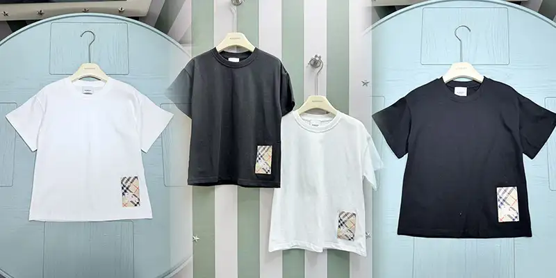 BURBERRY儿童夏季圆领短袖T恤