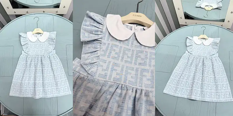 芬迪夏季清新学院风A字裙