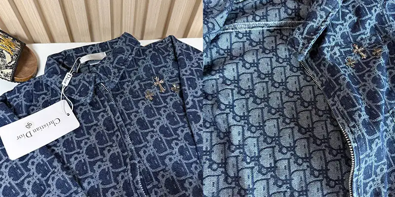 迪奥儿童提花牛仔外套