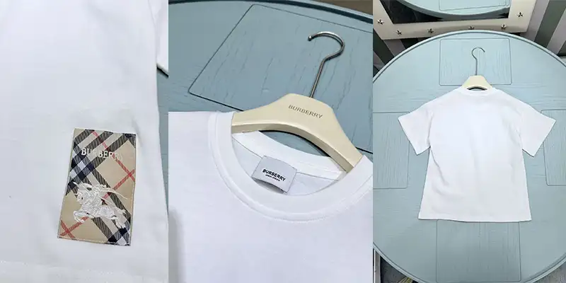 博柏利儿童夏季圆领短袖T恤