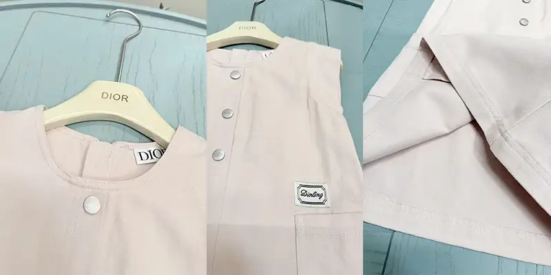 DIOR女童无袖牛仔背心裙