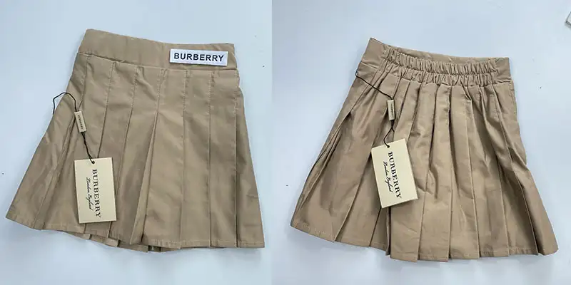 BURBERRY博柏利儿童卡其色百褶裙｜110-160码奢侈品童装 女童英伦风半身裙