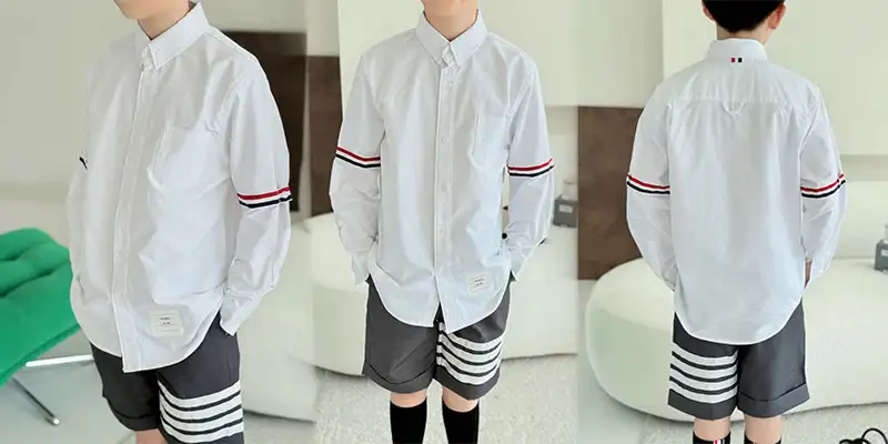 汤姆布朗儿童彩杠白衬衫