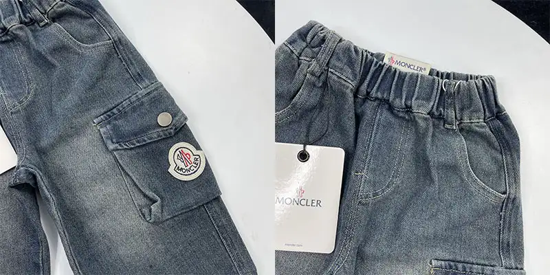 盟可睐儿童工装牛仔长裤