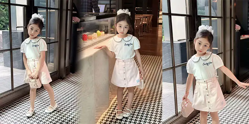 迪奥女童夏季两件套