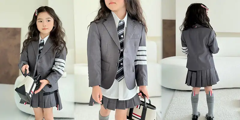 男女童学院风套装