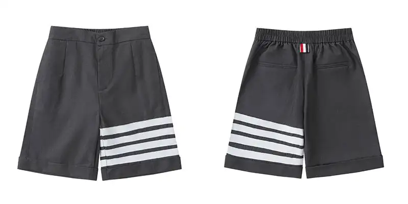 四道杠西装短裤