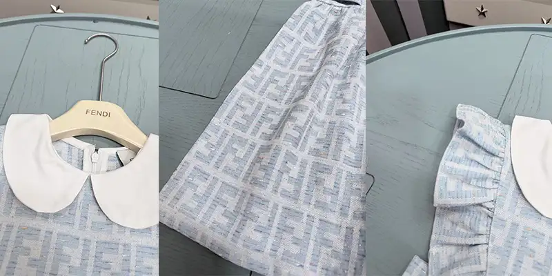 FENDI夏季清新学院风A字裙