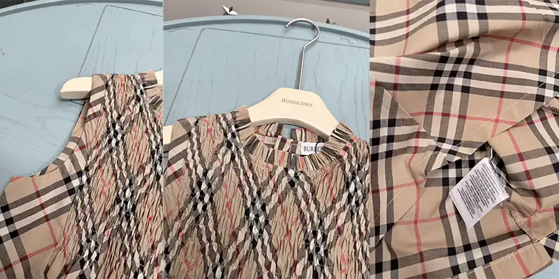 BURBERRY夏季英伦风纯棉背心裙