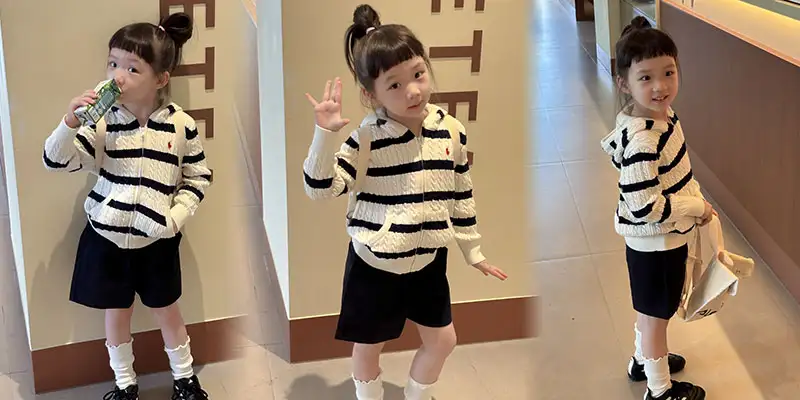 拉夫劳伦儿童条纹针织系列